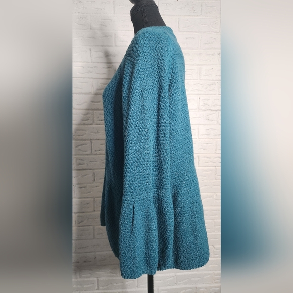 Button-up Cardigan with Bell Sleeves, Sparkly - Picture 3 of 9